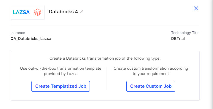 Databricks Transformation job